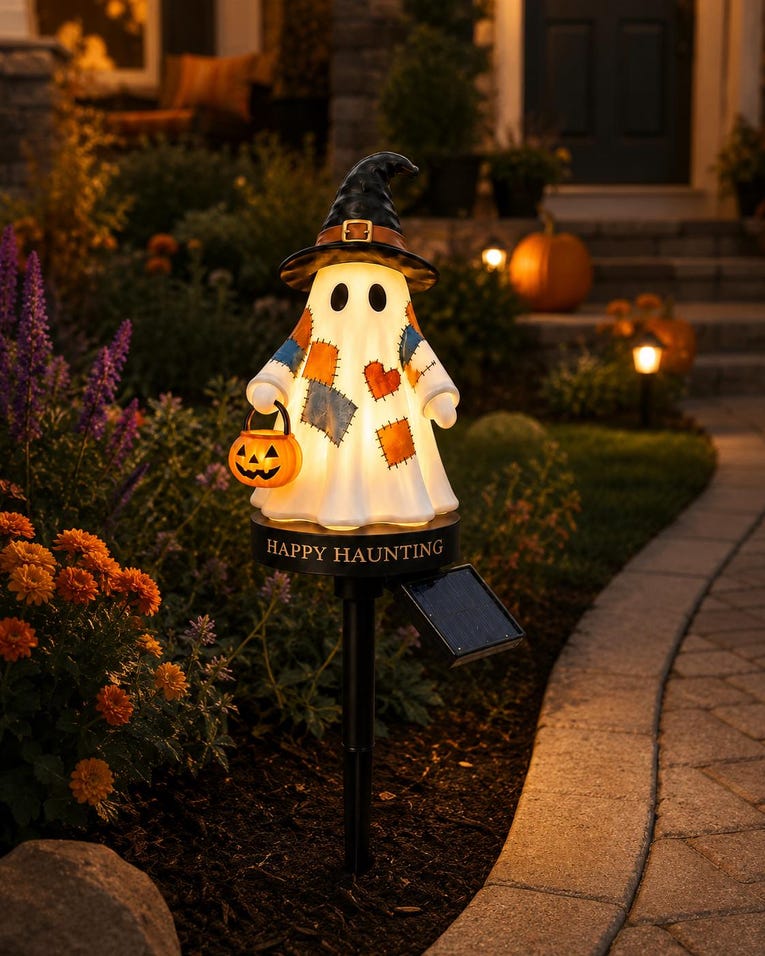 Happy Haunting Ghost Lawn Light