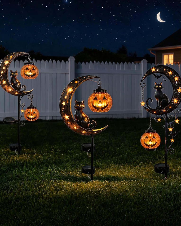 Celestial Black Cat Moon Lantern