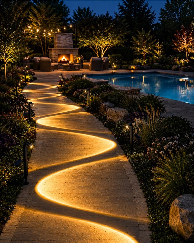 Curved Pathway LED Strip