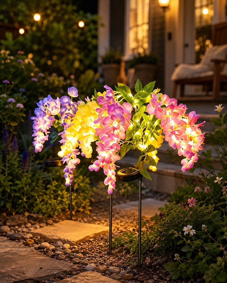 Artificial Wisteria Flower Stakes