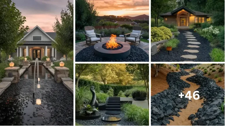 51 Stunning Black Rock Landscaping Ideas That Will Transform Your Outdoor Space