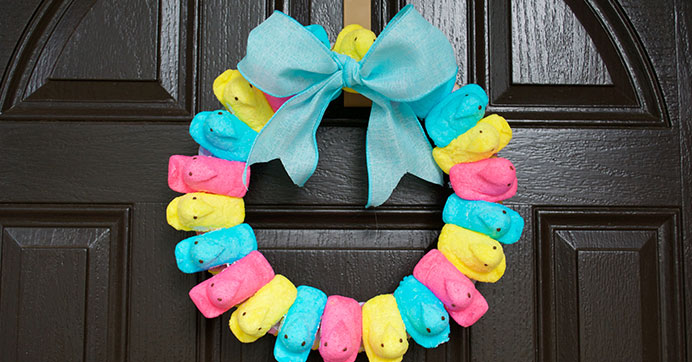 "Peep" This Sweet Wreath Idea