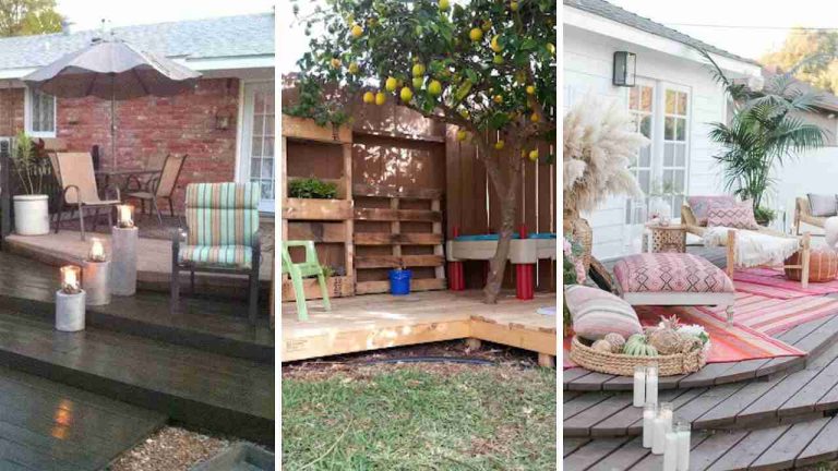 17 Creative Pallet Porch Deck Ideas for a Cozy Outdoor Space