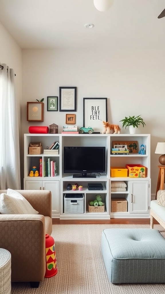 39 Creative Living Room Toy Storage Solutions for a Tidy Space