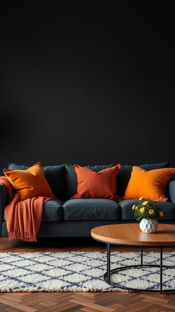 25 Stunning Black and Orange Living Room Ideas to Transform Your Space