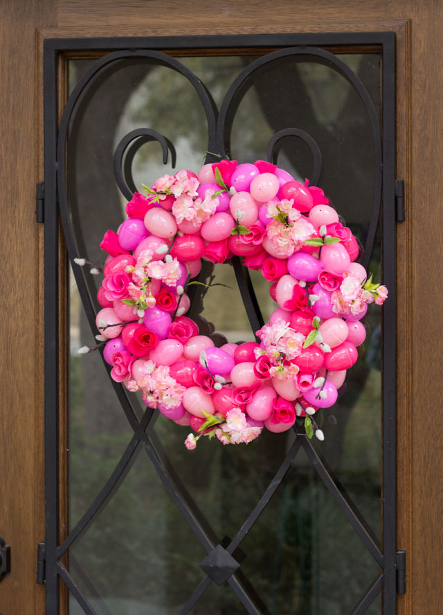 DIY Floral Easter Egg Wreath - Design Improvised