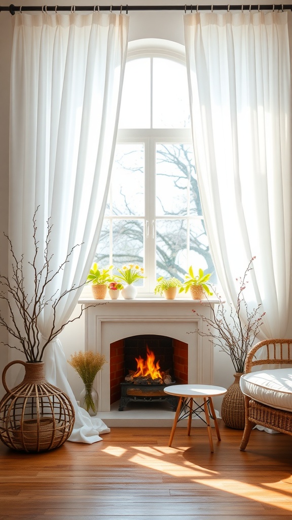 25 Stunning Spring Fireplace Decor Ideas for Your TV Area