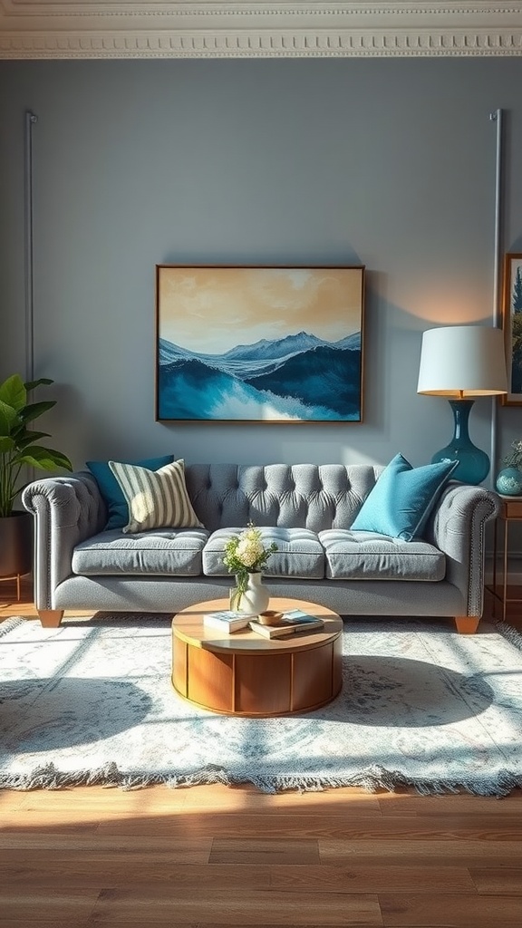 31 Stunning Blue and Gray Living Room Ideas for Your Home