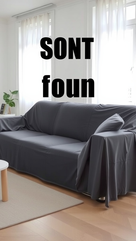 A modern sofa with a removable dark cover, highlighting easy cleaning options