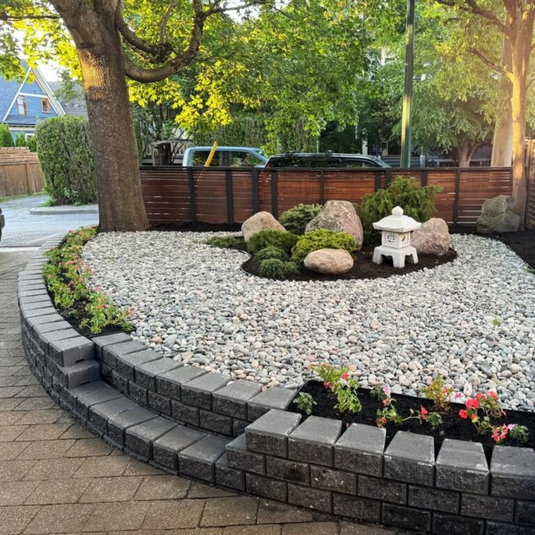 13 Flower Beds with Rocks Instead of Mulch