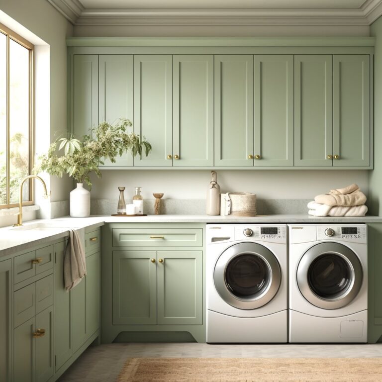 17 Green Laundry Room Ideas